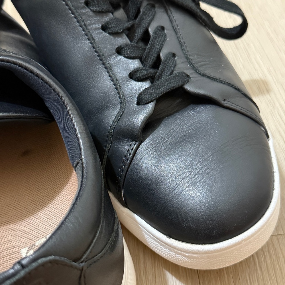 FitFlop Black Leather Comfort Sneakers Lace Up Walking Shoes Women US 8.5 EU 40 - Picture 12 of 12